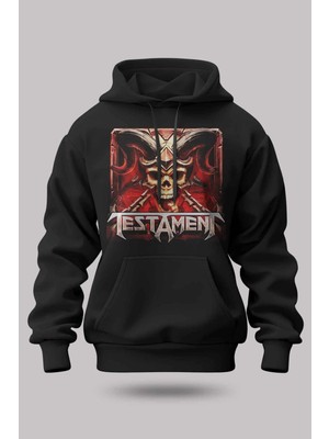 Buzagi Testament Oversize Kapüşonlu Unisex Şardonlu Sweatshirt