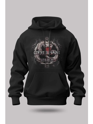 Buzagi Whitesnake Oversize Kapüşonlu Unisex Şardonlu Sweatshirt