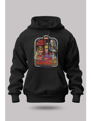 Buzagi Ouija Oversize Kapüşonlu Unisex Şardonlu Sweatshirt