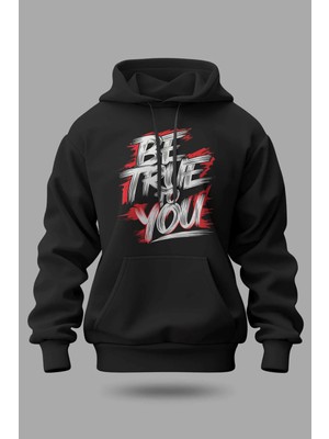 Buzagi Be True Oversize Kapüşonlu Unisex Şardonlu Sweatshirt