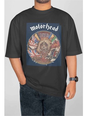 Buzagi Motörhead Dijital Baskı Oversize Unisex Tişört