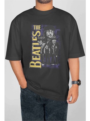 Buzagi The Beatles Dijital Baskı Oversize Unisex Tişört