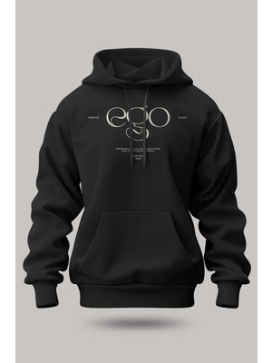 Buzagi Ego Oversize Kapüşonlu Unisex Şardonlu Sweatshirt