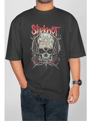 Buzagi Slipknot Dijital Baskı Oversize Unisex Tişört