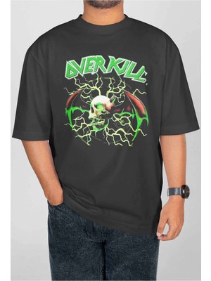 Buzagi Overkill Dijital Baskı Oversize Unisex Tişört