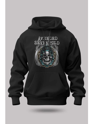 Buzagi Avenged Sevenfold Oversize Kapüşonlu Unisex Şardonlu Sweatshirt
