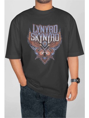 Buzagi Lynyrd Skynyrd Dijital Baskı Oversize Unisex Tişört