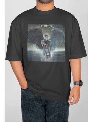 Buzagi Iron Maiden Dijital Baskı Oversize Unisex Tişört