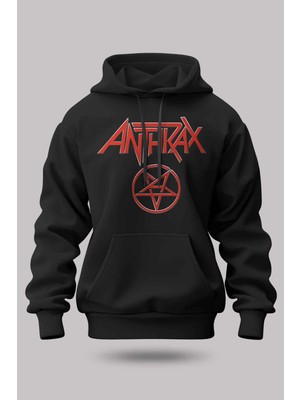 Buzagi Anthrax Oversize Kapüşonlu Unisex Şardonlu Sweatshirt