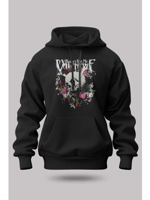 Buzagi Bullet For My Valentine Oversize Kapüşonlu Unisex Şardonlu Sweatshirt