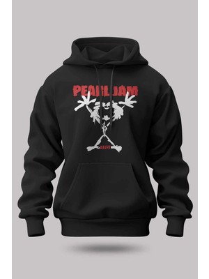 Buzagi Pearl Jam Oversize Kapüşonlu Unisex Şardonlu Sweatshirt