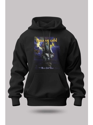 Buzagi Running Wild Oversize Kapüşonlu Unisex Şardonlu Sweatshirt