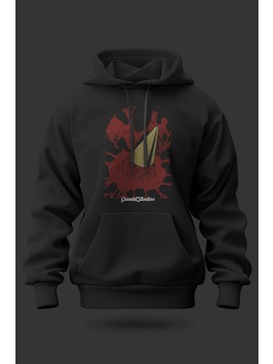 Buzagi Gambit Oversize Kapüşonlu Unisex Şardonlu Sweatshirt