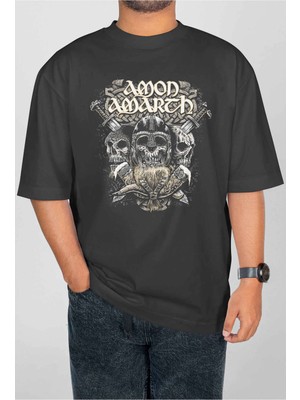 Buzagi Amon Amarth Dijital Baskı Oversize Unisex Tişört