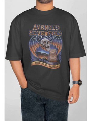 Buzagi Avenged Sevenfold Dijital Baskı Oversize Unisex Tişört