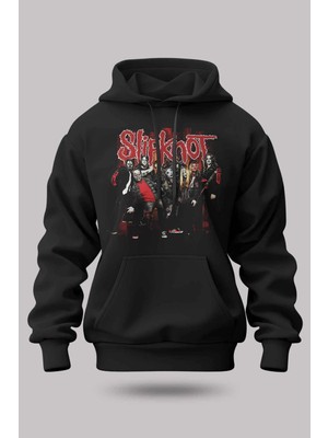 Buzagi Slipknot Oversize Kapüşonlu Unisex Şardonlu Sweatshirt