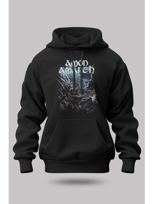 Buzagi Amon Amarth Oversize Kapüşonlu Unisex Şardonlu Sweatshirt