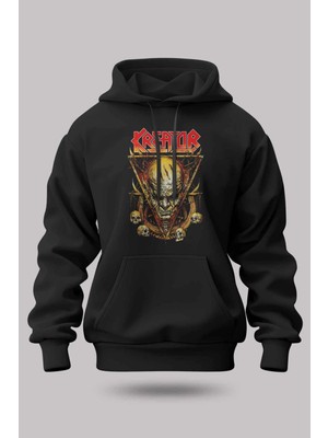Buzagi Kreator Oversize Kapüşonlu Unisex Şardonlu Sweatshirt