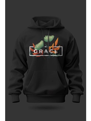 Buzagi Grace Oversize Kapüşonlu Unisex Şardonlu Sweatshirt