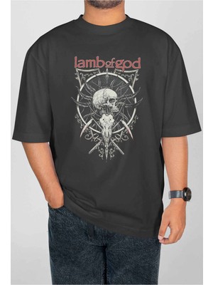 Buzagi Lamb Of God Dijital Baskı Oversize Unisex Tişört
