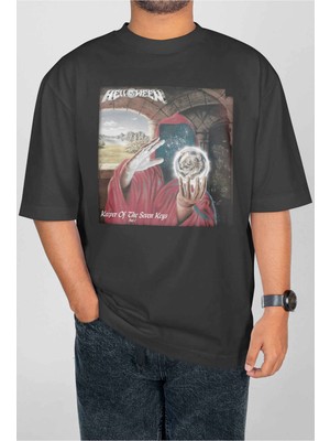 Buzagi Helloween Dijital Baskı Oversize Unisex Tişört