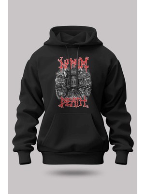 Buzagi Napalm Death Oversize Kapüşonlu Unisex Şardonlu Sweatshirt