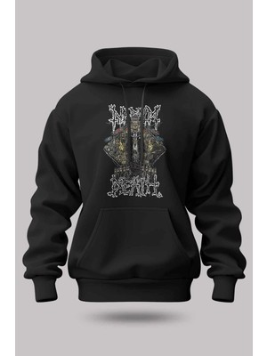 Buzagi Napalm Death Oversize Kapüşonlu Unisex Şardonlu Sweatshirt