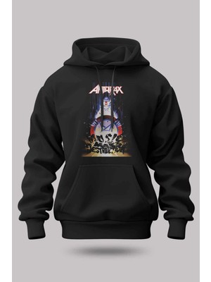 Buzagi Anthrax Oversize Kapüşonlu Unisex Şardonlu Sweatshirt