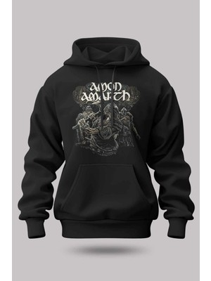Buzagi Amon Amarth Oversize Kapüşonlu Unisex Şardonlu Sweatshirt