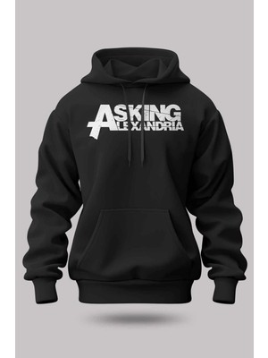 Buzagi Asking Alexandria Oversize Kapüşonlu Unisex Şardonlu Sweatshirt