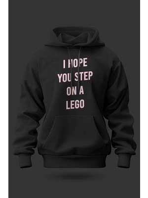 Buzagi Step On A LEGO Oversize Kapüşonlu Unisex Şardonlu Sweatshirt