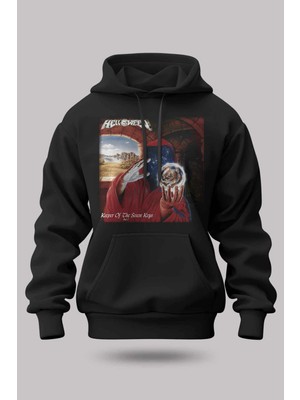 Buzagi Helloween Oversize Kapüşonlu Unisex Şardonlu Sweatshirt