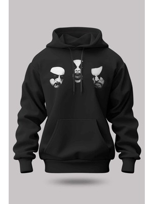 Buzagi Immortal Oversize Kapüşonlu Unisex Şardonlu Sweatshirt