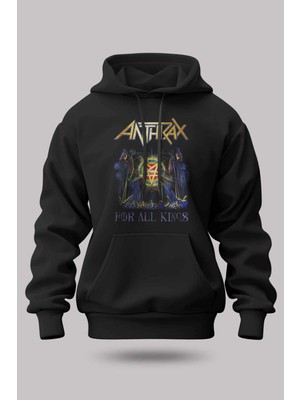 Buzagi Anthrax Oversize Kapüşonlu Unisex Şardonlu Sweatshirt
