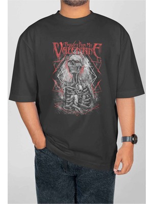 Buzagi Bullet For My Valentine Dijital Baskı Oversize Unisex Tişört