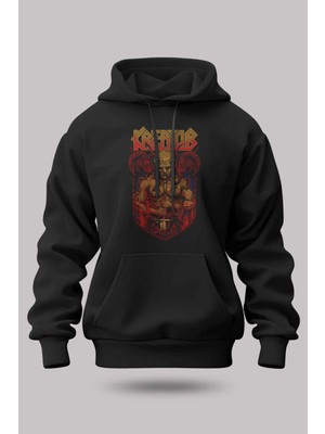 Buzagi Kreator Oversize Kapüşonlu Unisex Şardonlu Sweatshirt