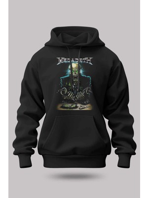 Buzagi Megadeth Oversize Kapüşonlu Unisex Şardonlu Sweatshirt