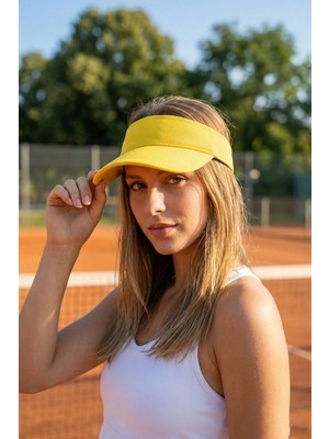 Ritagarcia Unisex Tenis Vizör Şapka - Ayarlanabilir Spor Plaj Güneş Şapkası