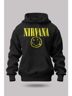 Buzagi Nirvana Oversize Kapüşonlu Unisex Şardonlu Sweatshirt