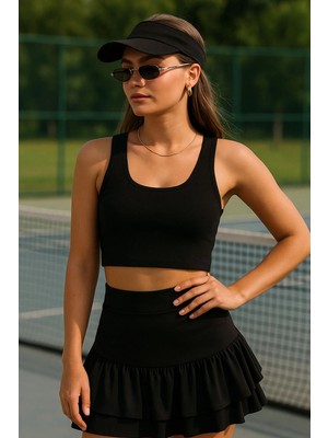 Ritagarcia Unisex Tenis Vizör Şapka - Ayarlanabilir Spor Plaj Güneş Şapkası