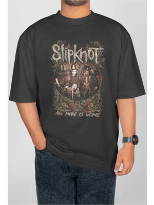 Buzagi Slipknot Dijital Baskı Oversize Unisex Tişört