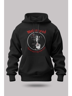 Buzagi Motörhead Oversize Kapüşonlu Unisex Şardonlu Sweatshirt