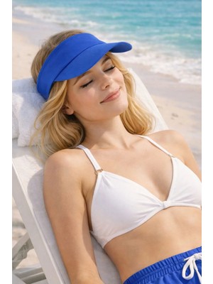 Ritagarcia Unisex Tenis Vizör Şapka - Ayarlanabilir Spor Plaj Güneş Şapkası