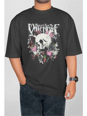 Buzagi Bullet For My Valentine Dijital Baskı Oversize Unisex Tişört