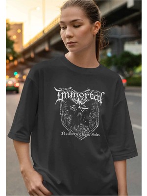 Buzagi Immortal Dijital Baskı Oversize Unisex Tişört