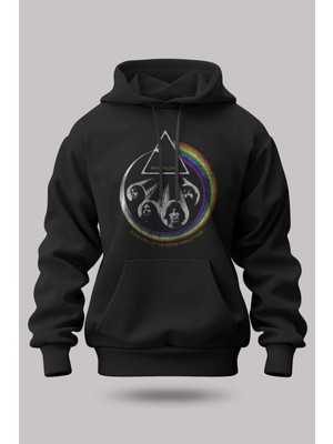Buzagi Pink Floyd Oversize Kapüşonlu Unisex Şardonlu Sweatshirt