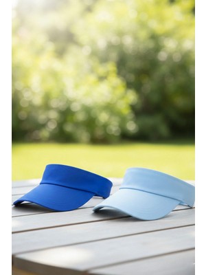 Ritagarcia Ritagarci Unisex 2'li Paket Ayarlanabilir Tenis Vizör Şapka Seti - Güneş Koruyucu Spor Siperlik