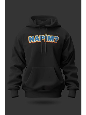 Buzagi Napim Oversize Kapüşonlu Unisex Şardonlu Sweatshirt