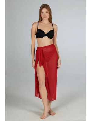 Çamaşır Kenti Estiva 6000 Kadın Düz Şifon Pareo