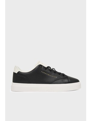 Tommy Hilfiger % 100 Deri Logolu Sneaker Ayakkabı Bayan Ayakkabı FW0FW09105 0gj